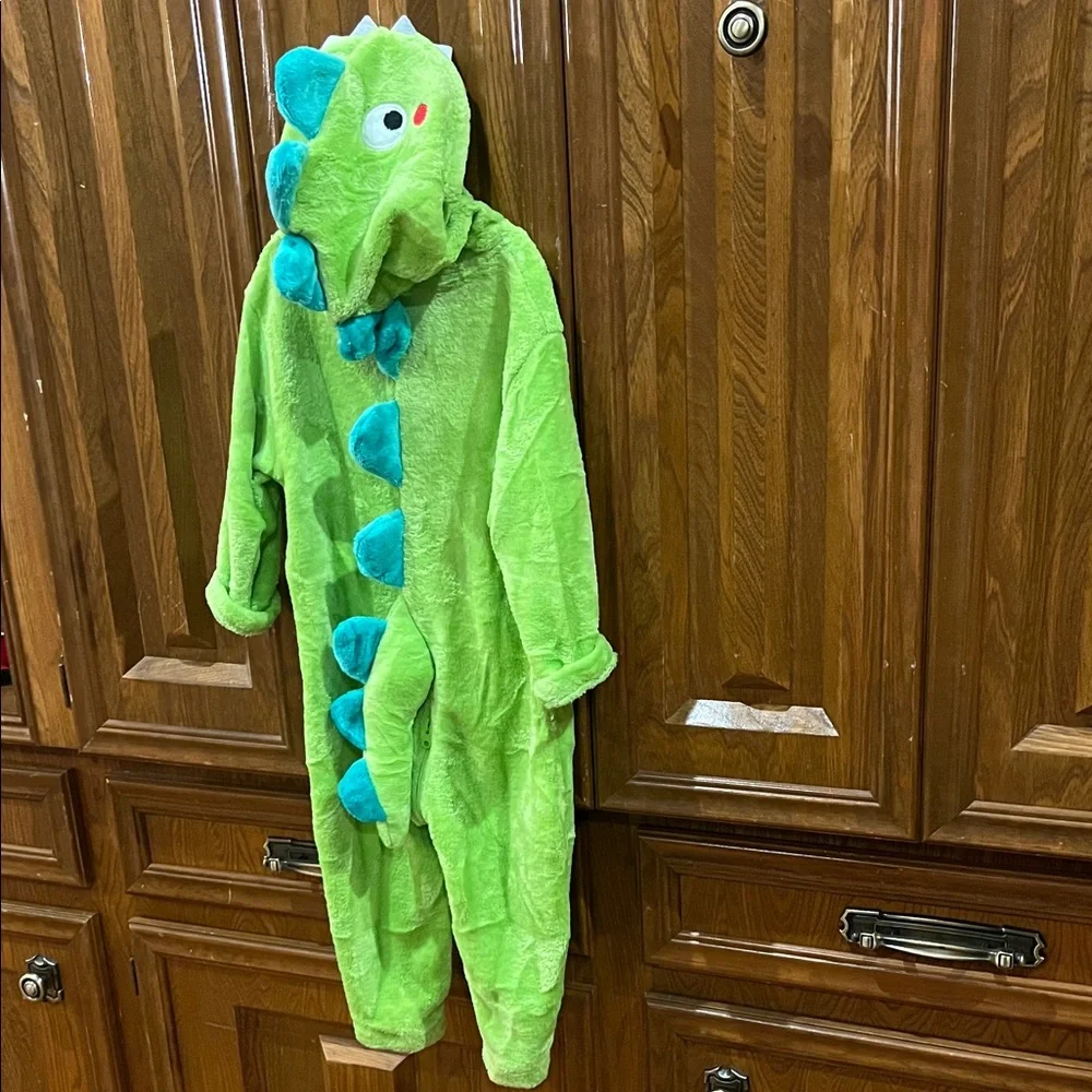 Green Dinosaur Kids Costume - Picture 4 of 8